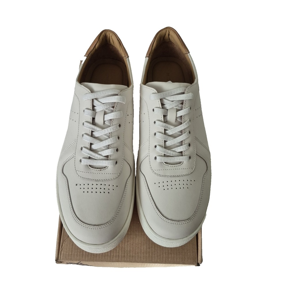 NISOLO Bria Go-To Court Sneaker Women's 9 White Leather Casual Shoes New In Box
